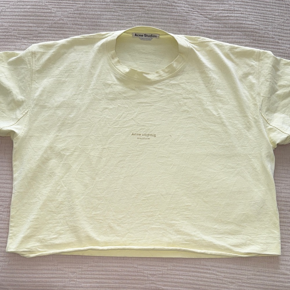 Acne Light Cream Tee - Picture 1 of 6